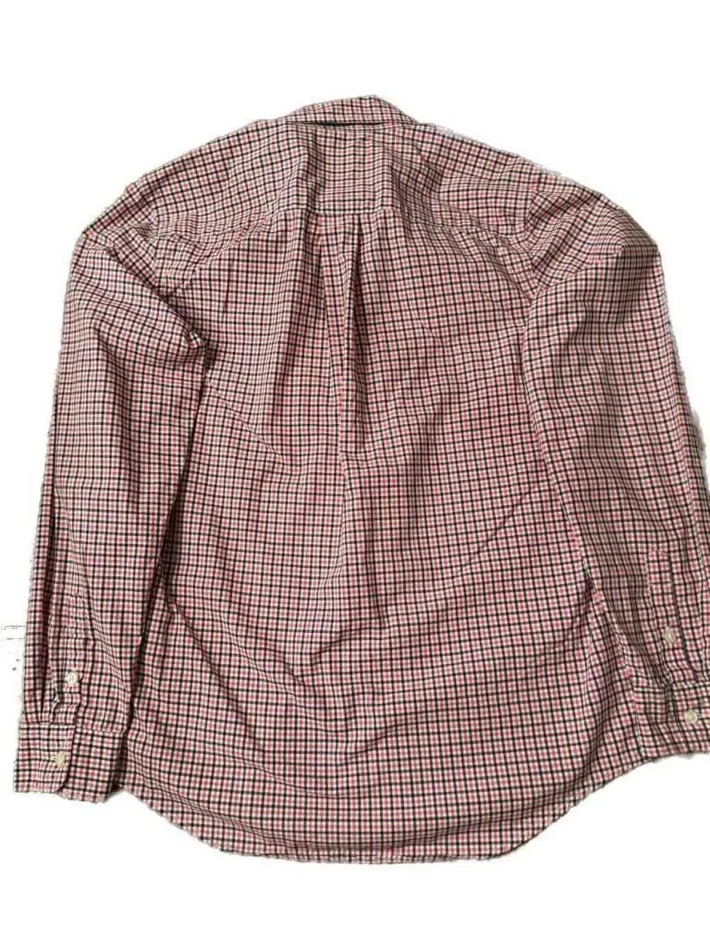 Ralph Lauren Long Sleeve Red and Blue Gingham Button Down Shirt  H1098